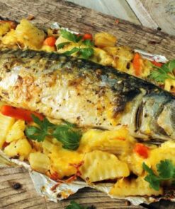 ЗАМОРОЖЕНА СКУМБРІЯ З ОВОЧАМИ