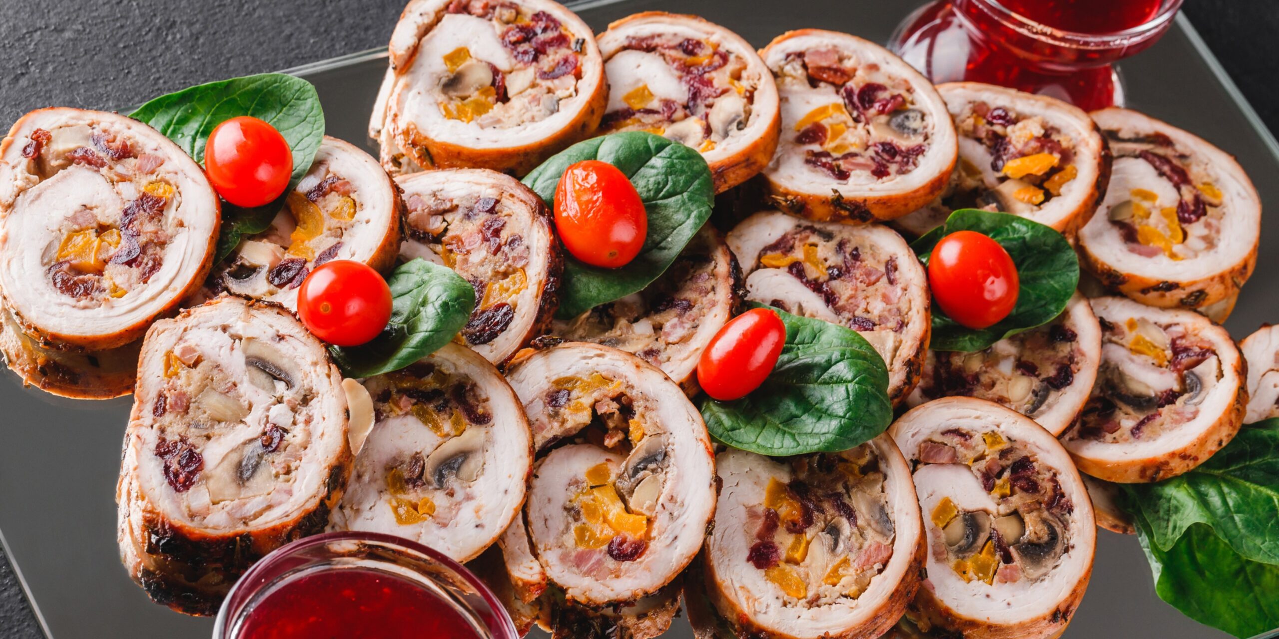 КУРЯЧИЙ РУЛЕТ З ГРИБАМИ